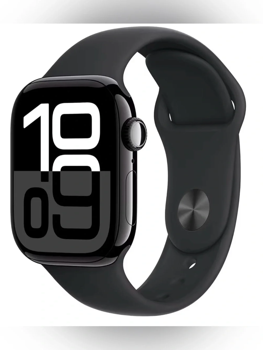 Apple Watch Series 10 GPS 46mm Black Aluminum Case with Adjustable Sport Band
